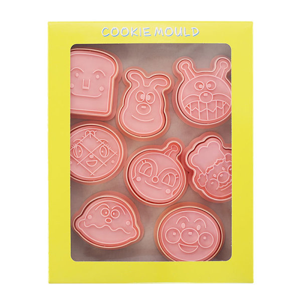 Anpanman 8 delar Set Form Cookie ters Fondant ter Plastic Cook