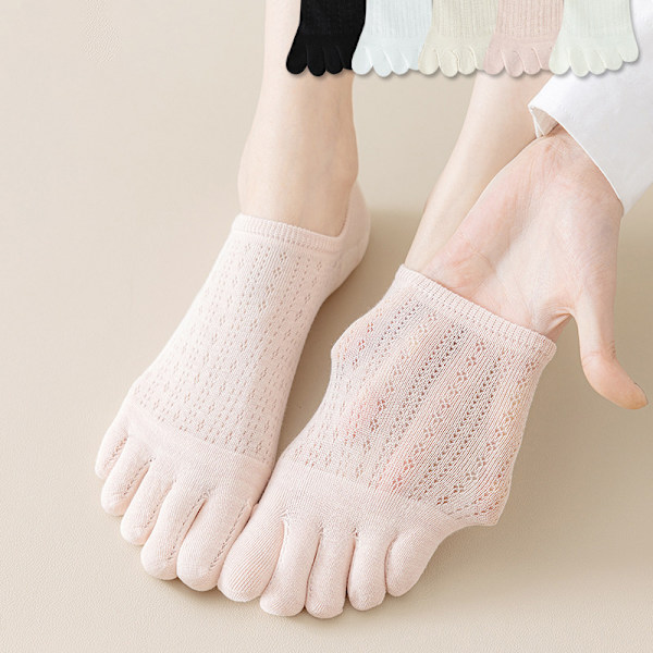 5 Finger Boat Sox Kvinnor Toe Boat Socks Mode Andas Summe A3