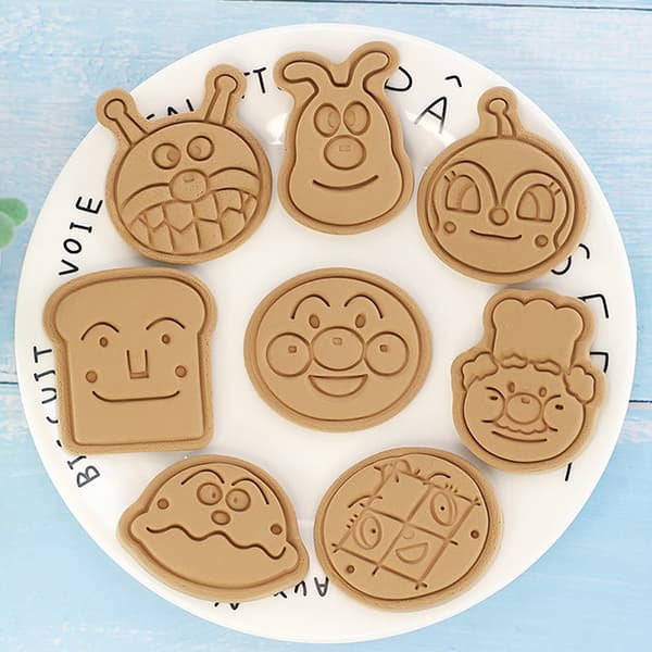 Anpanman 8 delar Set Form Cookie ters Fondant ter Plastic Cook
