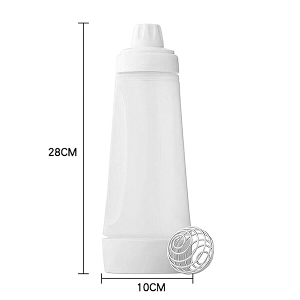 1000 ml Cupcake Waffle Pancake Smet Shaker Flaska