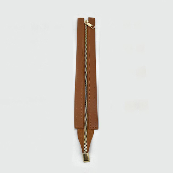 30 cm metalldragkedja PU-läderdragkedja för sömnad Handväska Craft Se A4