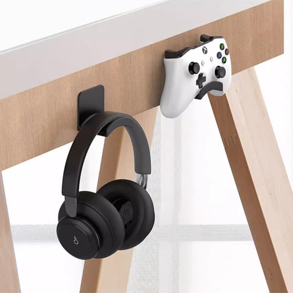 Universal hörlursstativ Spelkontrollhållare Headset Disp white