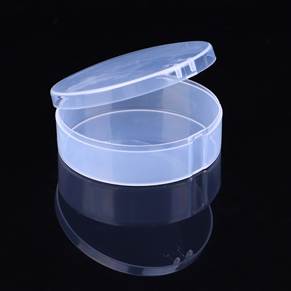 Puff Box Case Makeup Organizer Förvaringslåda Puff Cosmetic Round