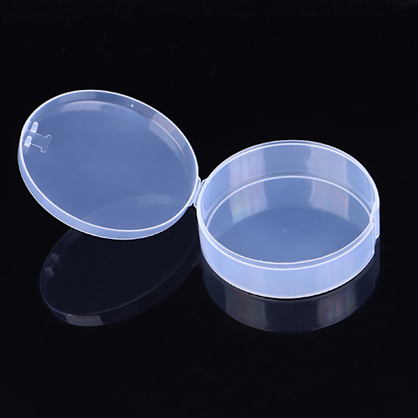 Puff Box Case Makeup Organizer Förvaringslåda Puff Cosmetic Round