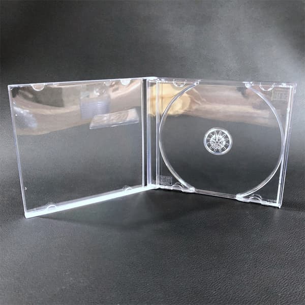 Genomskinlig plastskiva i ett stycke CD- case Case CD
