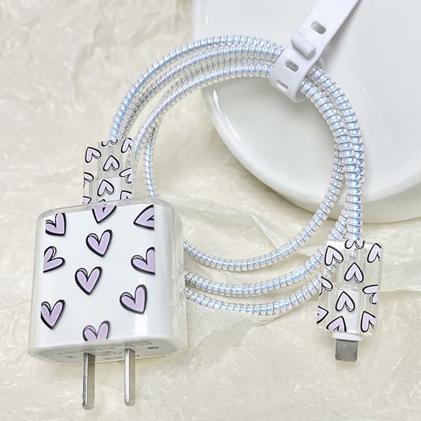 USB kabelskydd US Charger Protector Cover e Style Prot purple