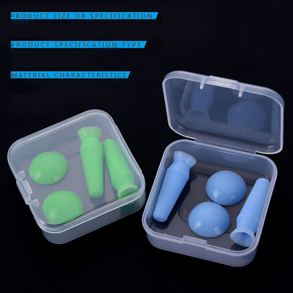 4st/ set Oftalmiskt ögoninstrument Verktyg Mjuk silikon Oftalmi Blue