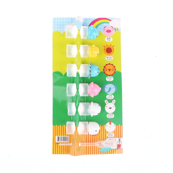 Cartoon Animals Bärbar kryddflaska 3ML Mini Ketchup Bott A 6pcs
