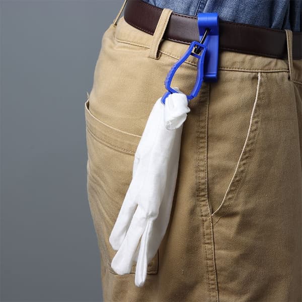 Multifunktionell handskklämma Hållare Hanger Guard Labor Work Clamp Yellow