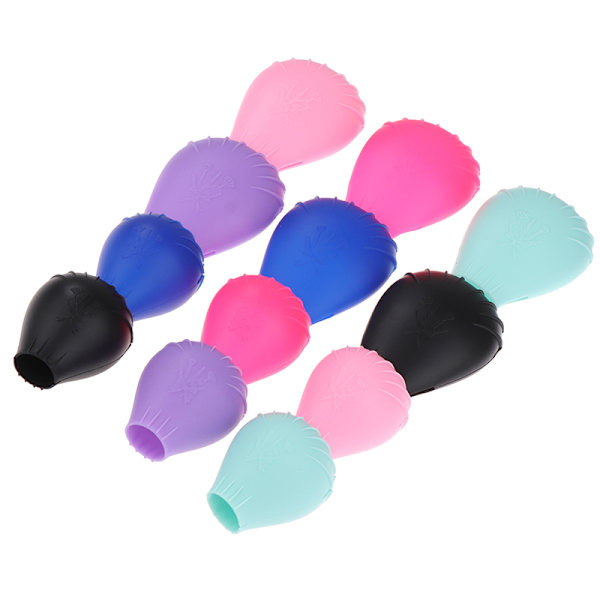 Silikon Makeup Brush Protector Makeup Brush Reseförvaring Hol Purple M