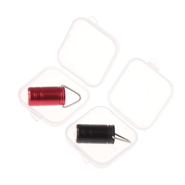 Fickknapp Batteri LED Ficklampa Protable Nyckelring Torch Ou Red