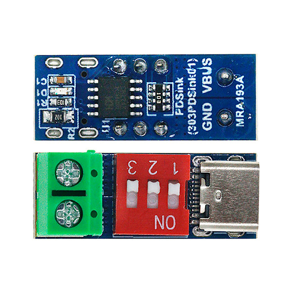 5-20V PD snabbladdningstestkort USB Typ-C Justerbar PD Trig