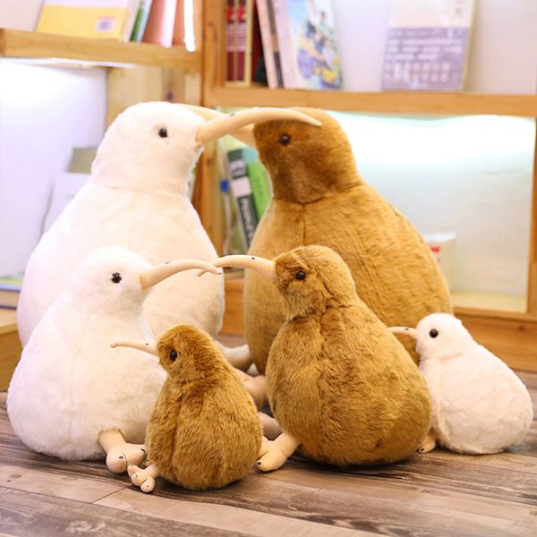 Nya Zeeland Kiwi Bird Plyschleksak Mjuk gosedjursimulering Brown