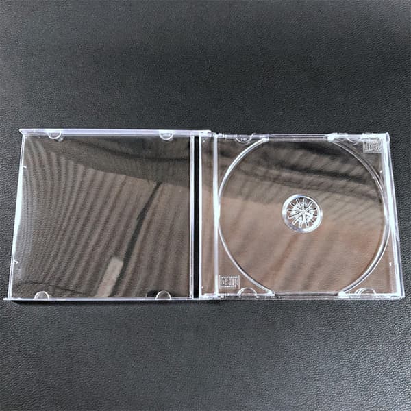 Genomskinlig plastskiva i ett stycke CD- case Case CD