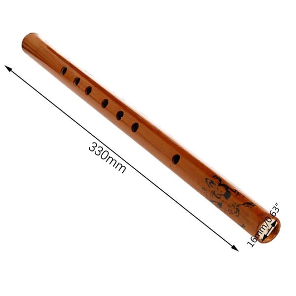 Traditionell 6-håls bambuflöjtklarinett Studentmusikinstru