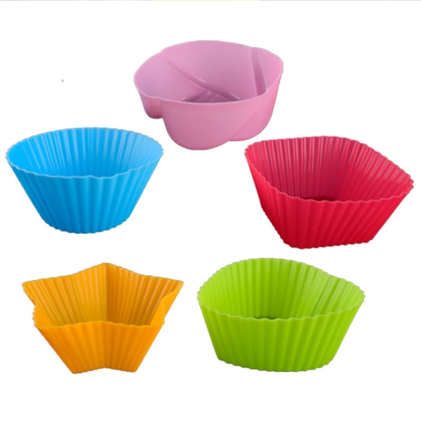 5 ST. Form Cupcake Cake Muffinskopp Bakning Bakeware Nons C