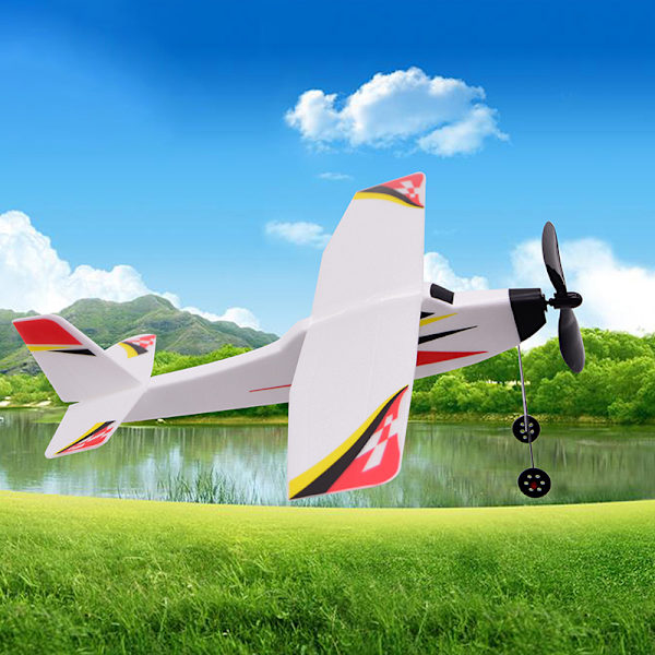 Gör-det-själv flygplansmodell Hand Kasta Leksaker Studenter Flying Glider Rubbe