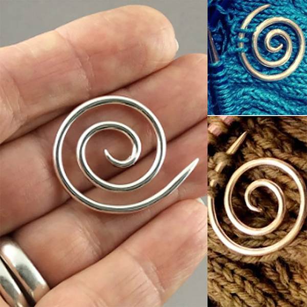Spiralkabelstickning Handgjorda stickningsverktyg Spiralstickning Gold