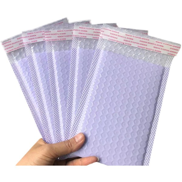10st 13*18cm Lila Bubble Mailers Frakt Utskick Vadderad väska
