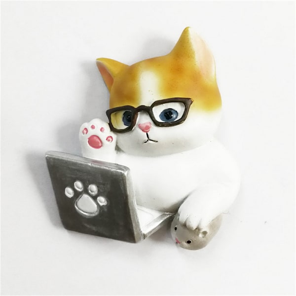 Cat Cartoon Creative 3d magnetlås Kylskåp Stick Magne A3