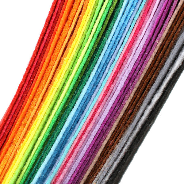 Nonwoven filttyg 10x10cm Patchwork tygpaket för barn Sc 40Pcs