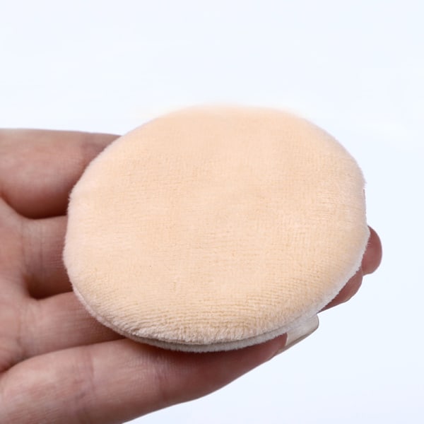 1 ST Mjuk ansiktsskönhetssvamp Puff Pads Face Foundation Cosmet Apricot 45 x 16mm