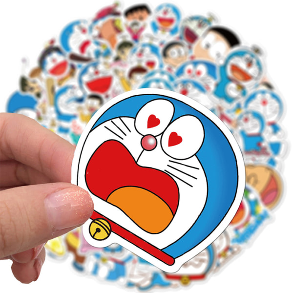 50 st Doraemon klistermärken för bärbar dator Motorcykel Bagage Snowboard