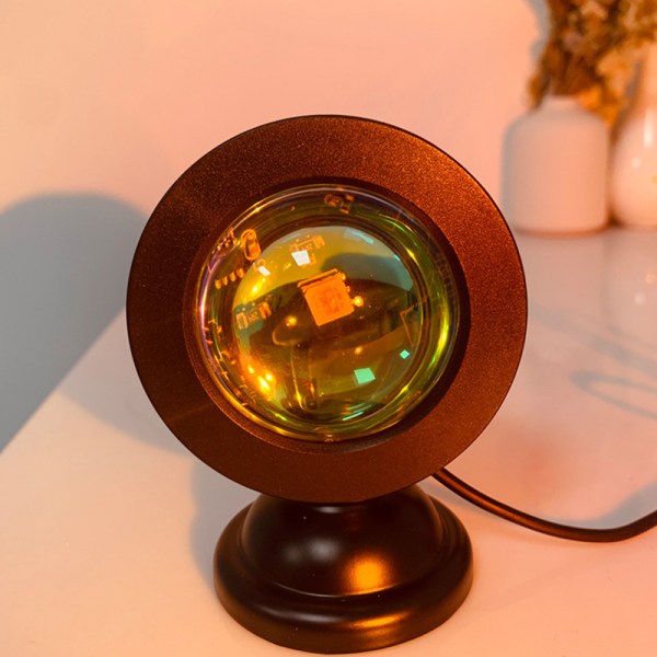 Led USB Solnedgångslampa Projektor Heminredning Nattljus Bärbar