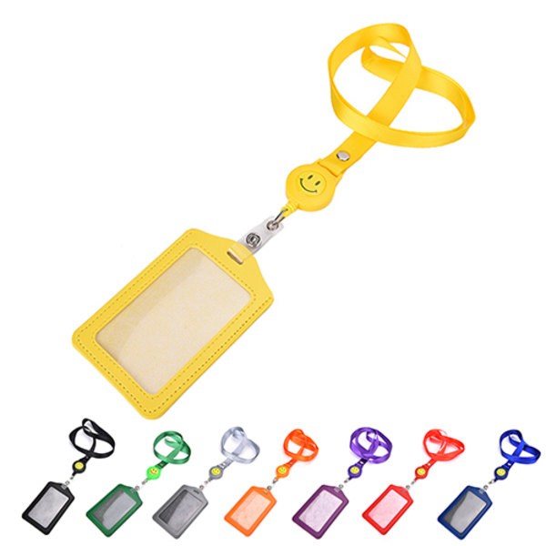 ID-namnkortshållare Badge Infällbar rulle Recoil ID Badge Lany black