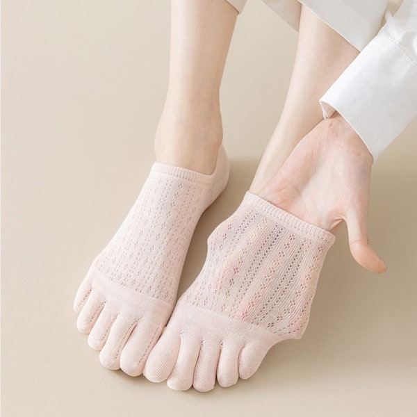 5 Finger Boat Sox Kvinnor Toe Boat Socks Mode Andas Summe A2