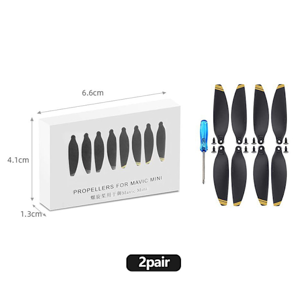 2/4/16PCS Ersättningspropeller för DJI Mavic Mini Drone 4726 L Gold 2Pair