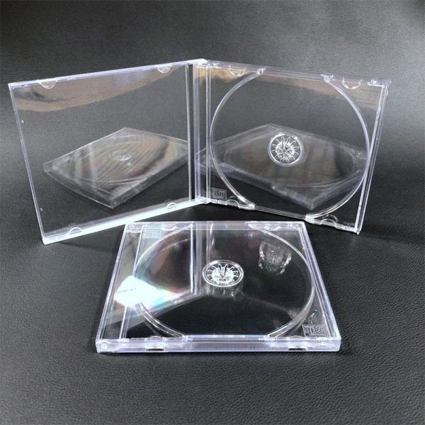 Genomskinlig plastskiva i ett stycke CD- case Case CD