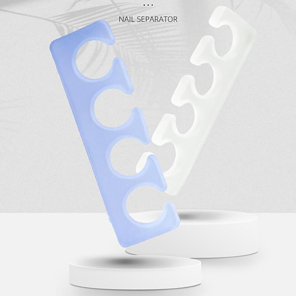 Silikon tåseparator/fingeravståndsavdelare form för manikyr Blue