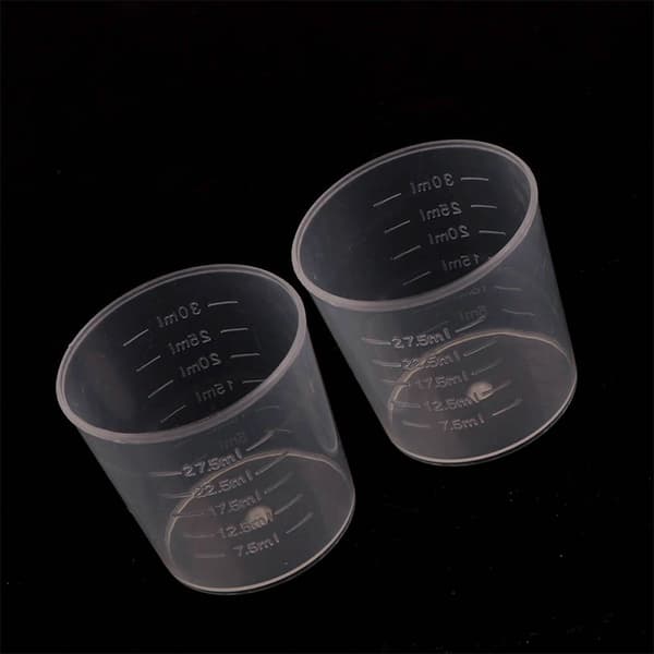 20st 30ml Plast Graduated Mätkopp Vätskebehållare Epo 20pcs