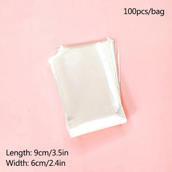 100st/pack Lollipop OPP Packpåsar Bakchoklad Pack Bag 6*9cm