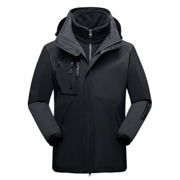 Ski Wear Ladies Winter Warm Ski Hoodie Set Vattentät vindtät black M