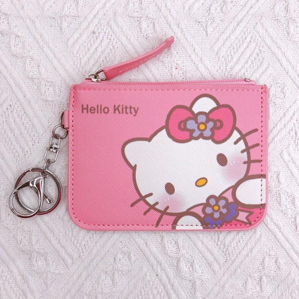 Kawaii Cartoon Bag Melody Pom Pom Purin Kuromi Läderkort Sle A2