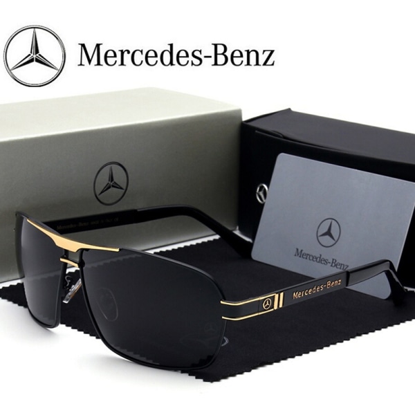 Benz solglasögon Mode polariserad spegel för män Klassisk metall E 3
