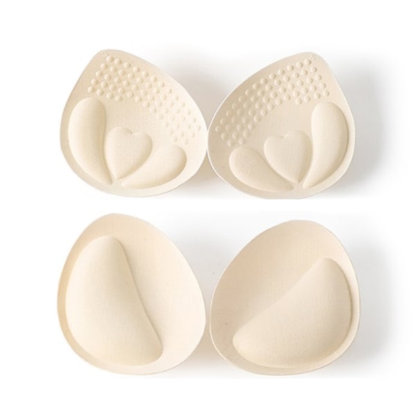1 par Latex bröstskydd Andas BH-kuddar Inlägg Avtagbar Wo 6cm