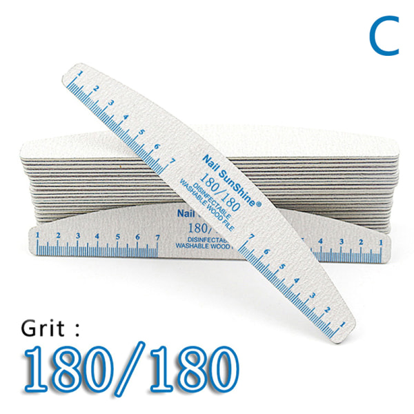 10 st Multi Grit trä nagelfilar tjockt trä sandpapper C:180/180