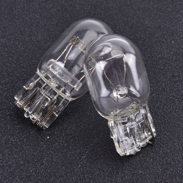 10st Bil T10 Halogen W5W 12v Autolampa Glödlampor Instrumentljus Transparent