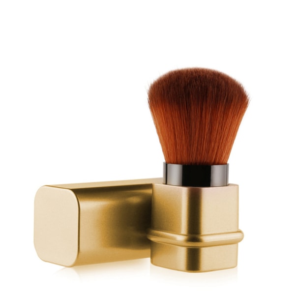 Infällbart Cosmetic Powder Blush Contour Foundation Brush Tool Gold