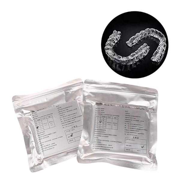 10/15/20 st Dental Lab Ortodontisk skenhållare Slice Vacuum Hard Plastic 1.0mm