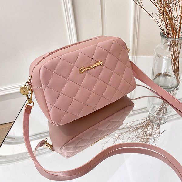 Mode Casual Crossbody-väskor för damer Lyxiga tofs Pink