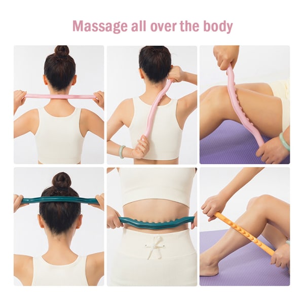 Massageapparat för Kroppsskrapande Massage Stick Back Massager Tool Poi