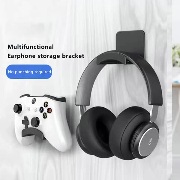 Universal hörlursstativ Spelkontrollhållare Headset Disp white