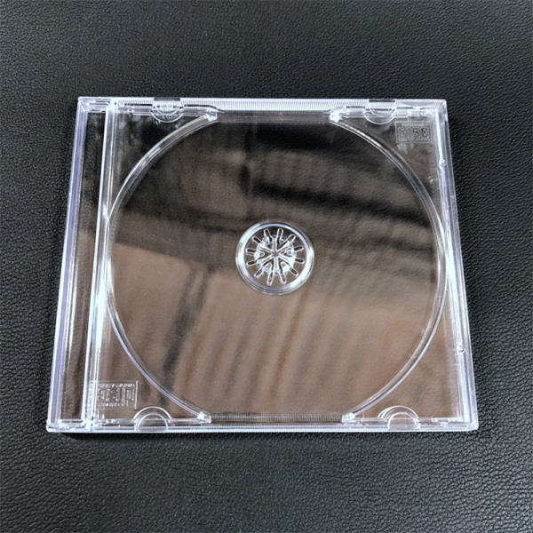 Genomskinlig plastskiva i ett stycke CD- case Case CD