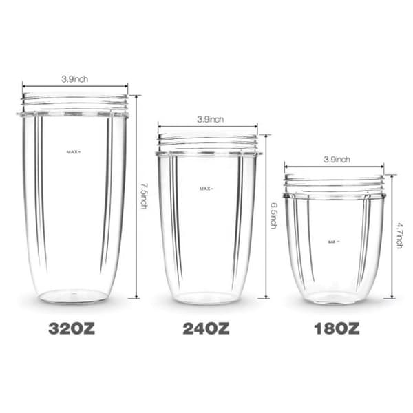 18/24/32 oz utbytesburk för blender för Nutribullet 600W mutter 24OZ