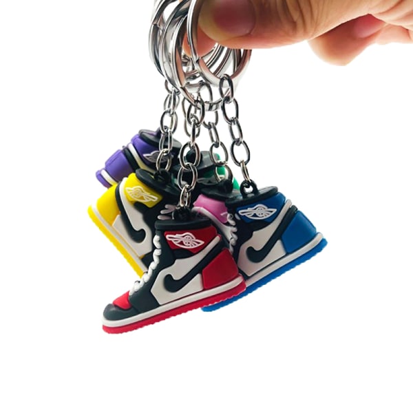 Utsökt 3D Mini Sneakers Key Chain Sneakers Fans Souvenir Key A6