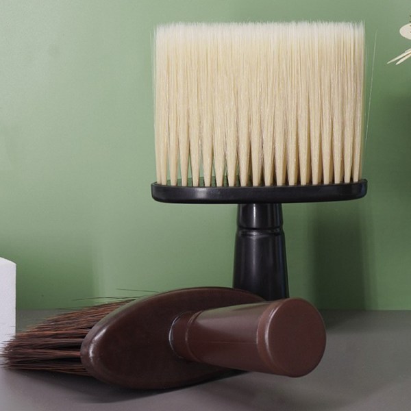 Soft Neck Face Duster Brushes Barber Hair Clean Hairbrush Skägg White